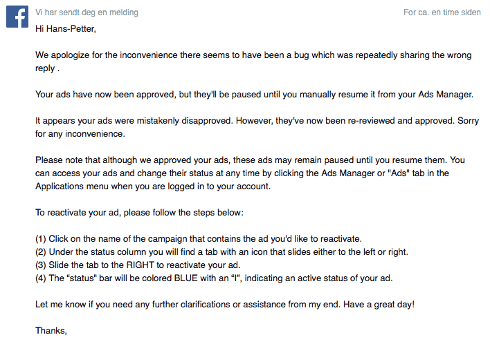 Facebook-drit-godkjent-annonse